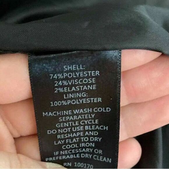 Sandro Studio Black Grey Leopard Print Ruffle Front Belted Jacket Size Medium - Picture 5 of 7